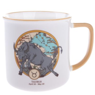 Porcelánový hrnek, Zvěrokruh - býk, 460ml, 6/36