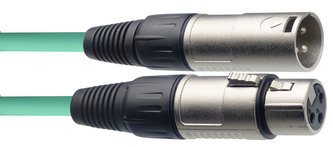 Stagg SMC10 CGR, mikrofonní kabel XLR/XLR, 10m, zelený Stagg SMC10 CGR, mikrofonní kabel XLR/XLR, 10m, zelený