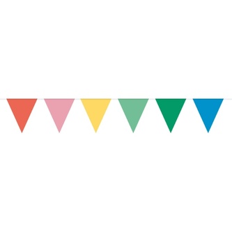 Vlaječková girlanda - Retro Pastel 10 m