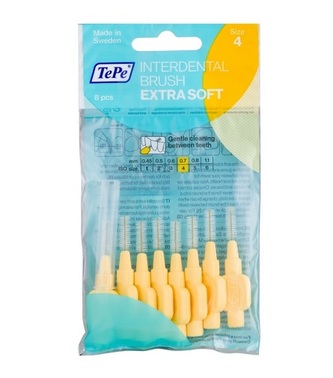 TePe Mezizubní kartáčky Exra Soft 8 ks Varianta 0,7 mm žlutý unisex