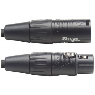 Stagg NDX5R-3, DMX kabel, 3pin XLR, 110 Ohm, délka 5m