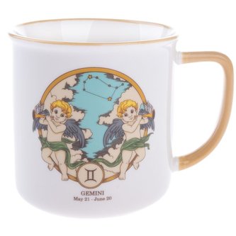 Porcelánový hrnek, Zvěrokruh - blíženci, 460ml, 6/36