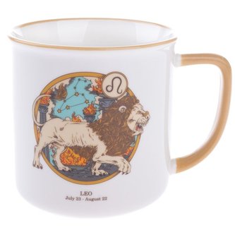 Porcelánový hrnek, Zvěrokruh - Lev, 460ml, 6/36