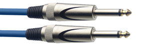 Stagg SGC3DL CBL, kabel JACK/JACK, 3 m, modrý