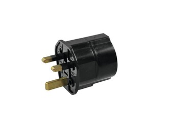 Omnitronic adaptér z EU na UK zásuvku, 13A, černý