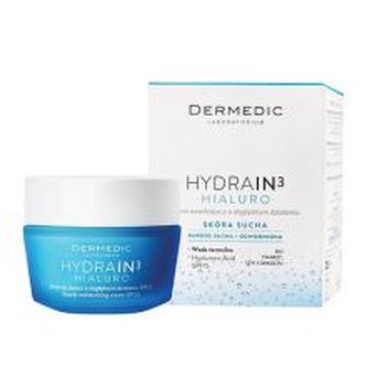 DERMEDIC Hloubkově hydratační denní krém pro suchou až velmi suchou pleť SPF15 Hydrain3 Hialuro 50 g unisex