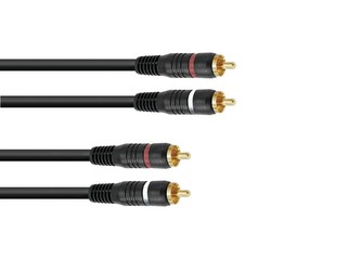 Kabel CC-03, propojovací kabel 2x 2 RCA zástrčka HighEnd, 30cm
