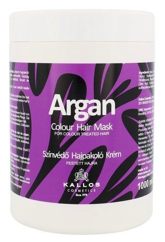 Kallos Maska pro barvené vlasy Argan (Colour Hair Mask) Maska pro barvené vlasy Argan (Colour Hair Mask) - Objem 1000 ml woman