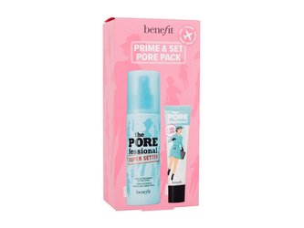 Benefit Prime & Set Pore Pack fixační sprej na make-up The Porefessional Super Setter 120 ml + podkladová báze pod make-up The Porefessional Smoothing Face Primer 22 ml