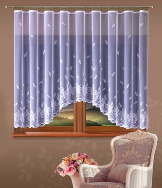 Hotová záclona, Nora, bílá 330 x 150 cm