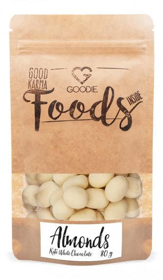 Mandle v keto bílé čokoládě 80 g