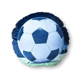 DETEXPOL Tvarovaný mikroplyšový polštářek Fotbalový míč Polyester, průměr 33 cm