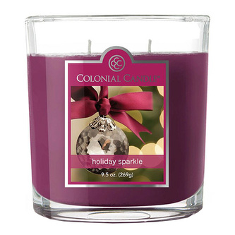 Svíčka dekorativní váza Colonial Candle, Vánoční jiskra, 269 g