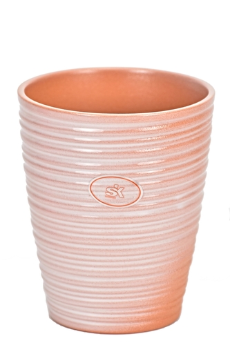 Keramický květináč na orchideje Bergamo Nature 13x15 cm světlá terracota II. jakost