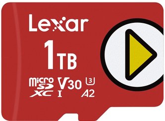 Lexar paměťová karta 1TB PLAY microSDXC™ UHS-I cards, čtení 150MB/s C10 A2 V30 U3