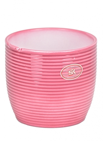 Keramický květináč Heartbeat 13 cm malinový II. jakost