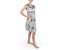 Dámské krátké šaty Wanda, batika, světle šedé