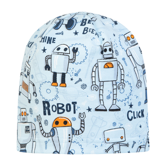 Jarní čepice Robot; Barva: modrá; Velikost: 50