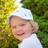 Dětská kšiltovka Mušelín trojlístek; Barva: bílá; Velikost: XL