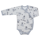 Dětské body zavinovací Teddy bears vel. 50 až 68; Barva: růžová; Velikost: 50