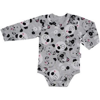 Bodyčko DIGITÁL Panda vel. 80 až 98; Barva: šedá; Velikost: 86