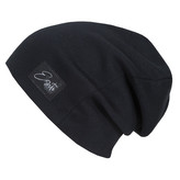 Žebrovaná čepice spadená Color Black; Barva: černá; Velikost: 44