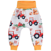 Dětské softshellové kalhoty Traktor vel. 62 - 80; Barva: žlutá; Velikost: 68