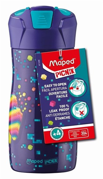 Butelka 430ml ze stali nierdzewnej Pixel MAPED