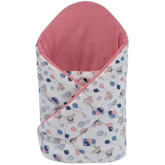 Zavinovačka 85x85 cm JERSEY Myšky; Barva: modrá; Velikost: 85 x 85 cm Zavinovačka 85x85 cm JERSEY Myšky; Barva: modrá; Velikost: 85 x 85 cm