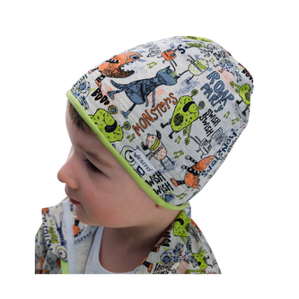 Dětská čepice Monsters; Barva: zelená; Velikost: 32 Dětská čepice Monsters; Barva: zelená; Velikost: 32