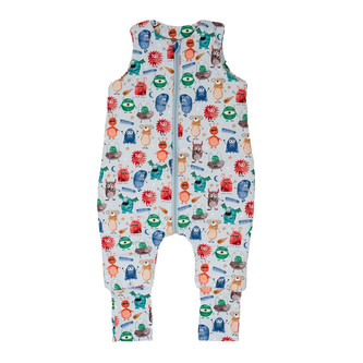 Spací pytel s nohavicemi Příšerky; Barva: modrá; Velikost: 9 m - 36 m