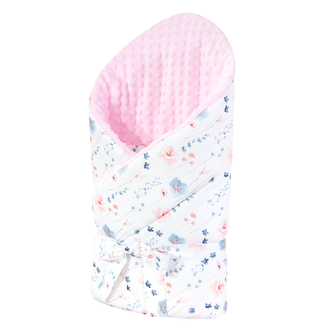 Luxusní oboustranná zavinovačka Verona 3v1; Barva: růžová; Velikost: 85 x 85 cm