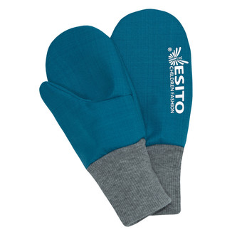 Zimní palcové rukavice softshell s beránkem Petrol; Barva: petrolejová; Velikost: 2 - 3 roky