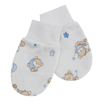 Rukavice bavlna potisk; Barva: slon; Velikost: 68