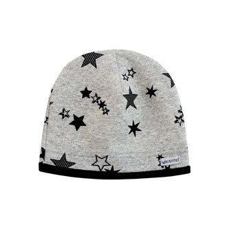 Dětská čepice Hvězda; Barva: černá; Velikost: 28