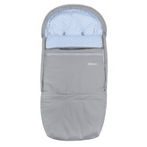Rostoucí Fusak Soft Minky UNI Blue; Barva: šedá / modrá; Velikost: 110 x 49 cm