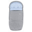 Rostoucí Fusak Soft Minky UNI Blue; Barva: šedá / modrá; Velikost: 110 x 49 cm