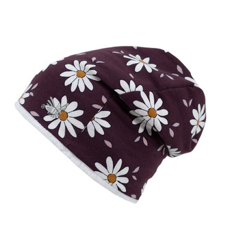 Zimní čepice spadená Daisy; Barva: vínová; Velikost: 46