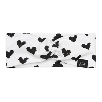 Dívčí čelenka do vlasů Black heart; Barva: bílá; Velikost: 48