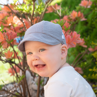 Dětská kšiltovka Mušelín; Barva: šedá; Velikost: L Dětská kšiltovka Mušelín; Barva: šedá; Velikost: L