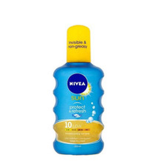 Nivea Neviditelný sprej na opalování SPF 10 Sun (Invisible Protection Transparent spray) 200 ml unisex