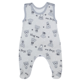 Kojenecké dupačky Teddy bears vel. 50 až 68; Barva: modrá; Velikost: 68