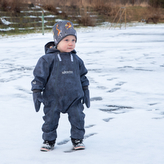Dětská softshellová kombinéza s fleecem Madagaskar; Barva: šedá; Velikost: 92 - 98