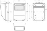 v415 - ZSF20002000.V /3958  Zás.skříň IP54 pouze vydrátovaná