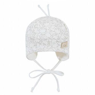 Čepice pro miminko Mimi Zája Light cream; Barva: smetanová; Velikost: 32