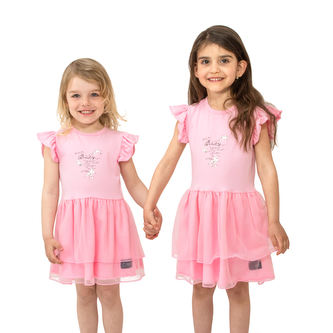 Šaty pro holčičky Lada; Barva: růžová; Velikost: 92