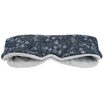 Rukávník na kočárek Sněhová vločka; Barva: stříbrná; Velikost: 45 x 53 cm