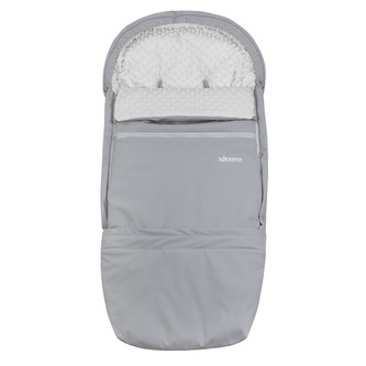 Rostoucí Fusak Soft Minky UNI Silver; Barva: šedá / stříbrná; Velikost: 110 x 49 cm