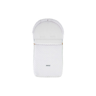 Autofusak Minky White; Barva: bílá; Velikost: 85 x 42 cm