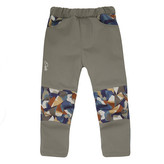 Dětské softshellové kalhoty DUO Geometrics; Barva: béžová; Velikost: 86